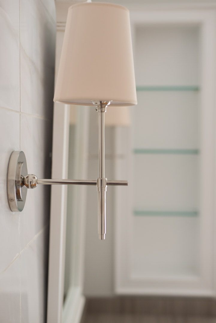 Winslow Interiors - bathroom vanity lighting detail